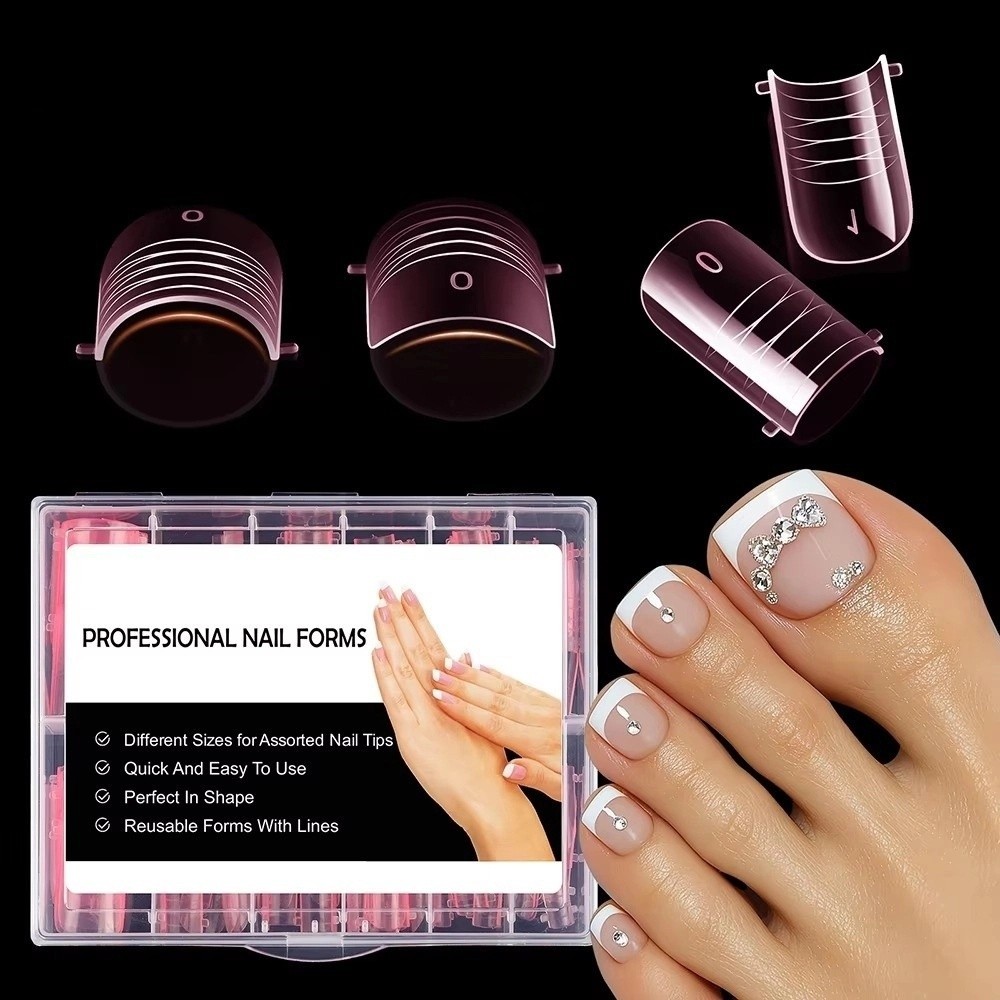 120個入り 新品 デュアルフォーム トゥネイルモールド ア - Nail Extension Form のレビューと価格
