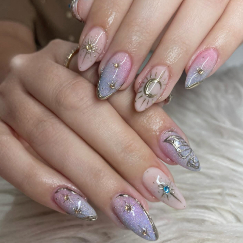 24個入り ゴールドスターライトスティック ネイルアート グ - Nail Art Gliter のレビューと価格