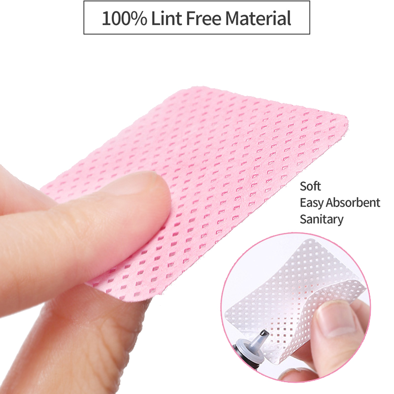 1000枚入り コットン製 ネイルポリッシュリムーバー ナプ - Nail Art Pink のレビューと価格