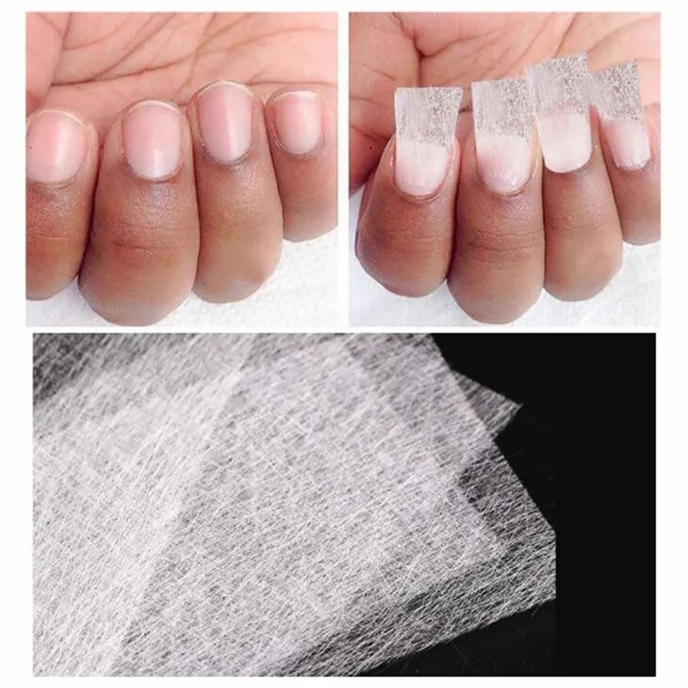 50枚入り耐久性のある不織布シルクファイバーグラスネイルエク - Nail Extension Form のレビューと価格