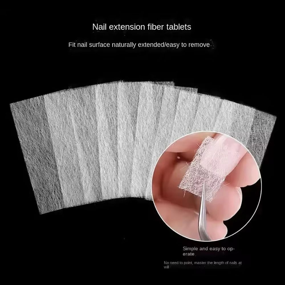 50枚入り耐久性のある不織布シルクファイバーグラスネイルエク - Nail Extension Form のレビューと価格