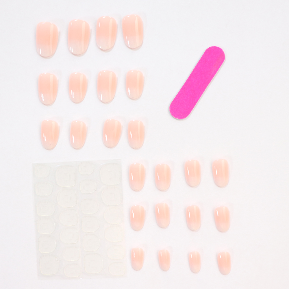 ARTAUG 24 個ミディアムアーモンド肌色プレスオンネイ - Nail Art Pink のレビューと価格