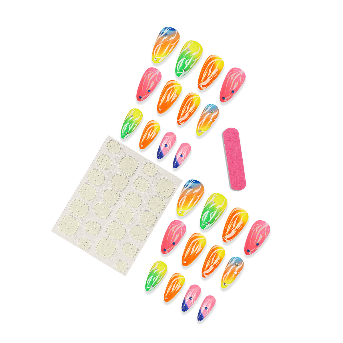スネークネイルとラインストーン,スティレット,グリーン,キラ - Nail Art Gliter のレビューと価格