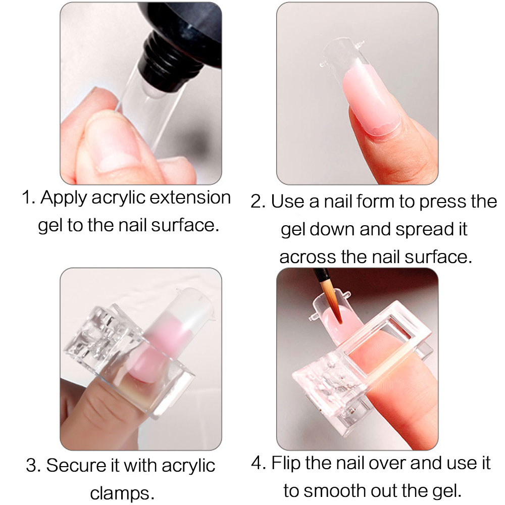 5個入りフレキシブルソフトポリジェルネイルチップ、デュアルフ - Nail Extension Form のレビューと価格