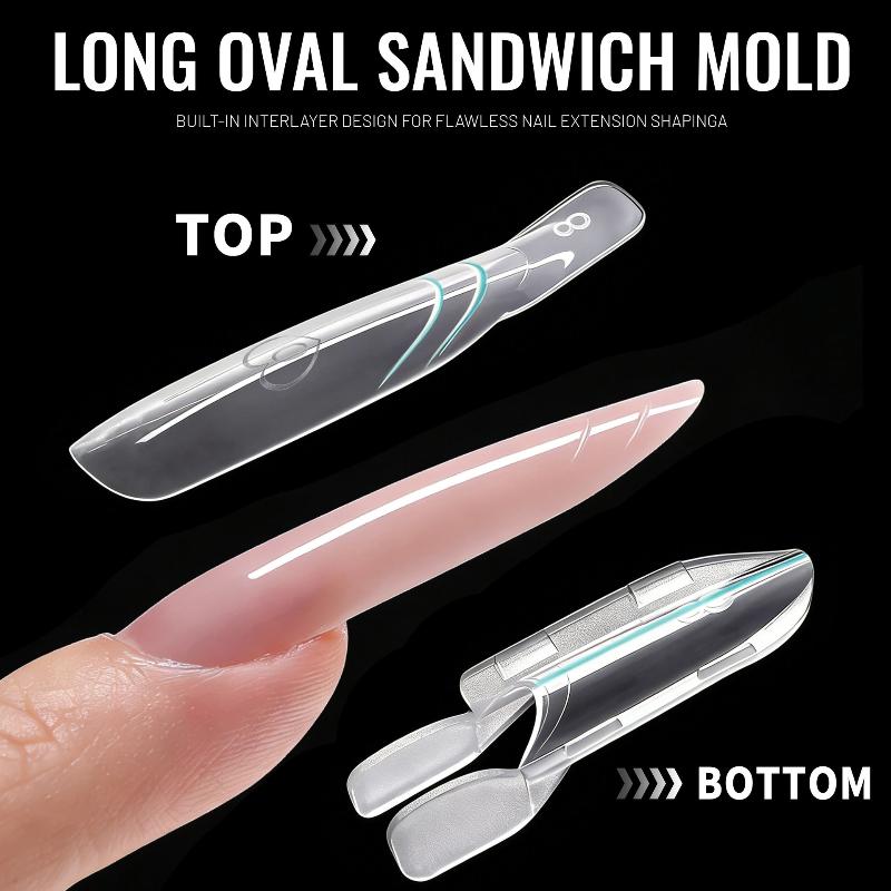 新しいサンドイッチデュアルネイルフォーム120個入り15サイ - Nail Extension Form のレビューと価格