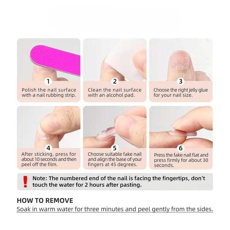 10個入り純手作業でプレスされたショートスクエアネイルアート - Nail Art Gliter のレビューと価格